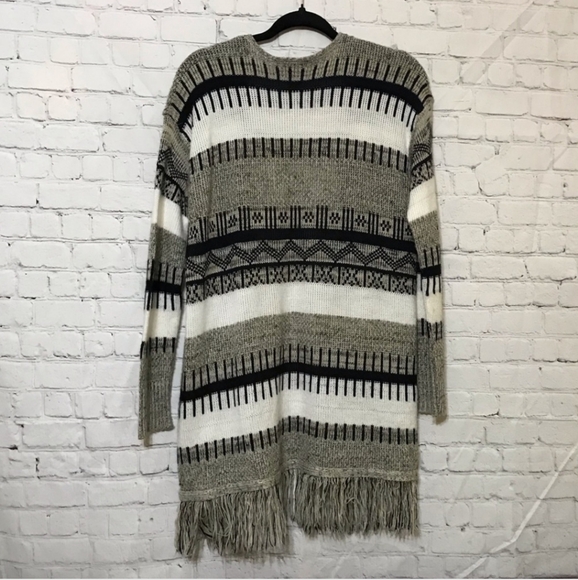 Fringed Duster Long Sweater Jacket Cardigan Cardy Blazer (Rich Colors!) - Picture 5 of 8